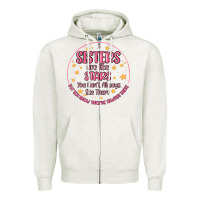 Oatmeal Heather sisters are like stars you can't always see them Zipper Hoodie - MaliasSmallBusiness
