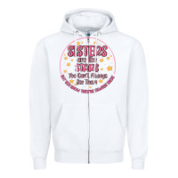 White sisters are like stars you can't always see them Zipper Hoodie - MaliasSmallBusiness