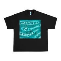 Black turquoise glitter heart Urban Heavy Tee - JahusDesignShop