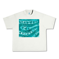 Pistachio turquoise glitter heart Urban Heavy Tee - JahusDesignShop