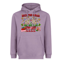 Lavender deck the halls and not your family Heavyweight Hoodie - MaliasSmallBusiness