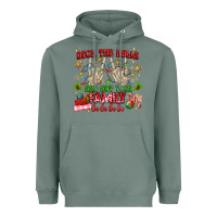 Sage deck the halls and not your family Heavyweight Hoodie - MaliasSmallBusiness