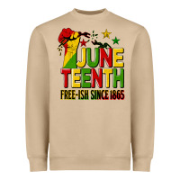 Mushroom juneteenth fist free ish since 1865 Heavyweight Sweatshirt - HRA Design Shop