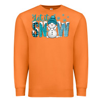 Carrot let it snow with cute snowman bbs Premium Sweatshirt - BundleAndBundleShop