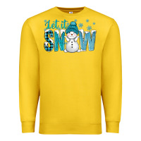 Lemon let it snow with cute snowman bbs Premium Sweatshirt - BundleAndBundleShop