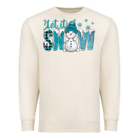 Sandshell let it snow with cute snowman bbs Premium Sweatshirt - BundleAndBundleShop