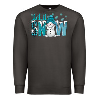 Smoke let it snow with cute snowman bbs Premium Sweatshirt - BundleAndBundleShop