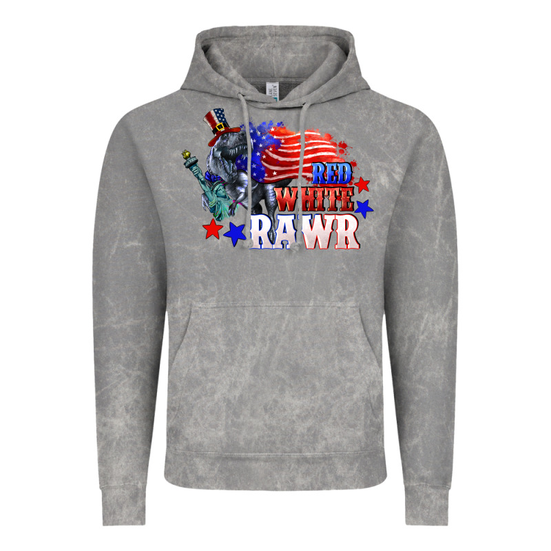 Red White Rawr 4th Of July Vintage Hoodie by CowGirlArtShop | Teevron