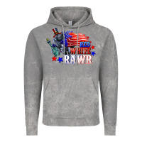 Cloud Rock Red white rawr 4th of july Vintage Hoodie - CowGirlArtShop