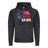Vintage Black Red white rawr 4th of july Vintage Hoodie - CowGirlArtShop