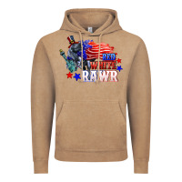 Vintage Coffee Red white rawr 4th of july Vintage Hoodie - CowGirlArtShop