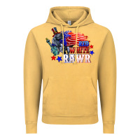 Vintage Mustard Red white rawr 4th of july Vintage Hoodie - CowGirlArtShop
