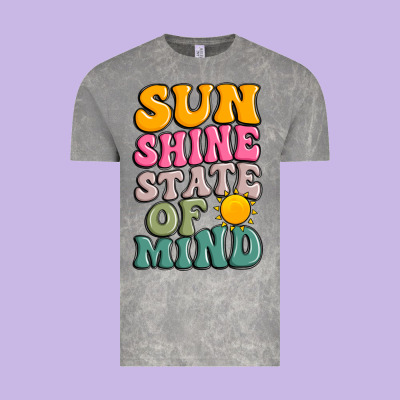 Sun Shine State Of Mind Vintage Tee Designed By Jahusdesignshop