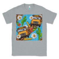 Heather Grey school bus seamless pattern Classic Tee - BundleAndBundleShop