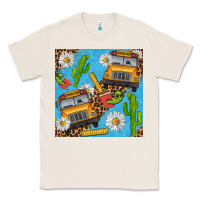 Natural school bus seamless pattern Classic Tee - BundleAndBundleShop