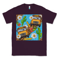Plum school bus seamless pattern Classic Tee - BundleAndBundleShop