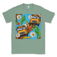 Sage school bus seamless pattern Classic Tee - BundleAndBundleShop