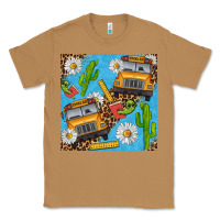 Toasted Coconut school bus seamless pattern Classic Tee - BundleAndBundleShop