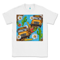 White school bus seamless pattern Classic Tee - BundleAndBundleShop