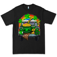 Black st patricks day truck with pot of gold horseshoe a Premium Tee - RanaPortraitStore
