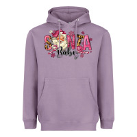 Lavender Santa Baby Pink Christmas Heavyweight Hoodie - MaliasSmallBusiness