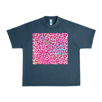 Midnight Navy pink leopard glitter Urban Heavy Tee - JahusDesignShop
