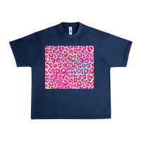 Navy pink leopard glitter Urban Heavy Tee - JahusDesignShop