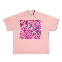 Salmon pink leopard glitter Urban Heavy Tee - JahusDesignShop