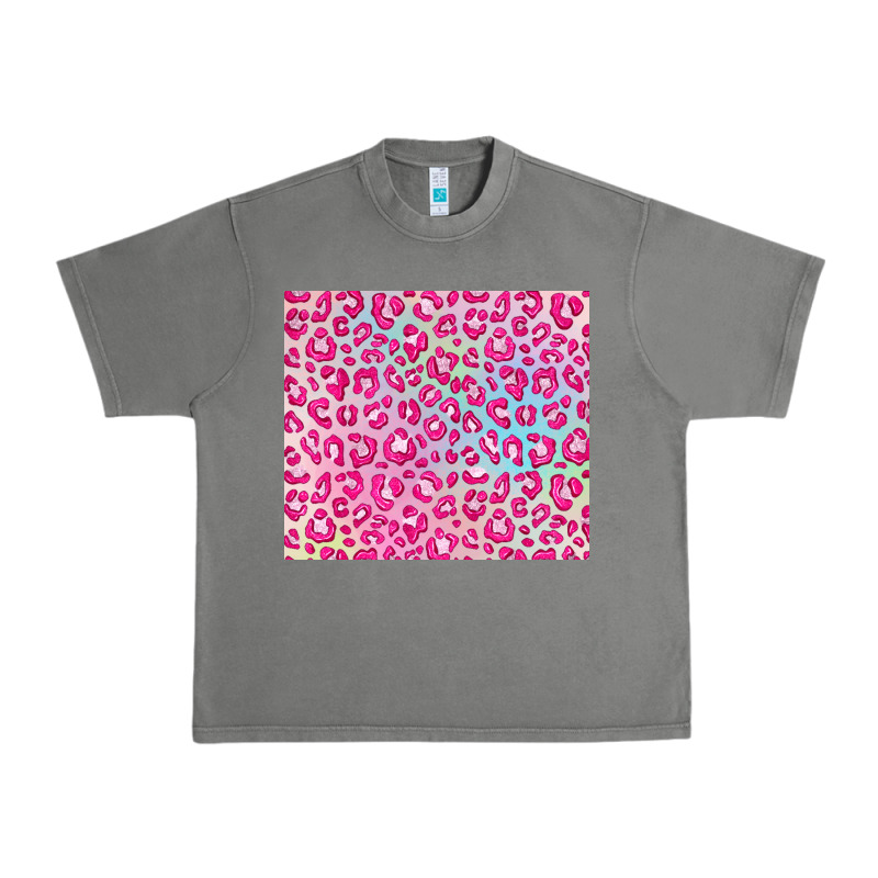Pink Leopard Glitter Urban Heavy Tee by JahusDesignShop | Teevron