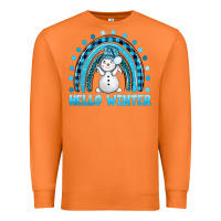 Carrot hello winter rainbow with snowman bbs Premium Sweatshirt - BundleAndBundleShop