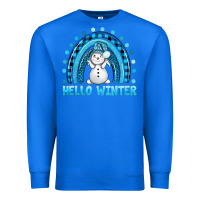 True Royal hello winter rainbow with snowman bbs Premium Sweatshirt - BundleAndBundleShop