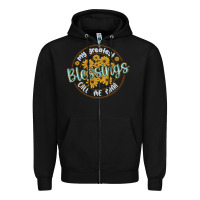 Black my greatest blessing call me nana Zipper Hoodie - MaliasSmallBusiness