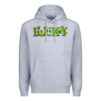 Heather Grey st. patrick's day lucky with clovers and horseshoe Premium Hoodie - RanaPortraitStore