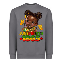 Storm juneteenth 1865 afro girl Heavyweight Sweatshirt - HRA Design Shop