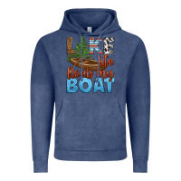 Vintage Denim lake life floats my boat Vintage Hoodie - HRA Design Shop