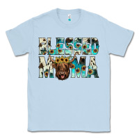 Dusty Blue blessed mama Classic Tee - JahusDesignShop