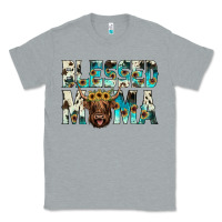 Heather Grey blessed mama Classic Tee - JahusDesignShop