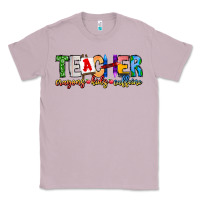 Lilac Teacher Cryons Kids Caffeine Classic Tee - CowhideDigitalArt