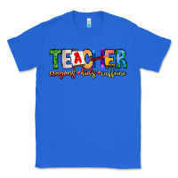 True Royal Teacher Cryons Kids Caffeine Classic Tee - CowhideDigitalArt