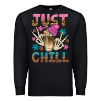 Black just chill with coffee bean bbs Premium Sweatshirt - BundleAndBundleShop