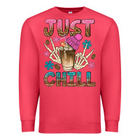 Cardinal just chill with coffee bean bbs Premium Sweatshirt - BundleAndBundleShop