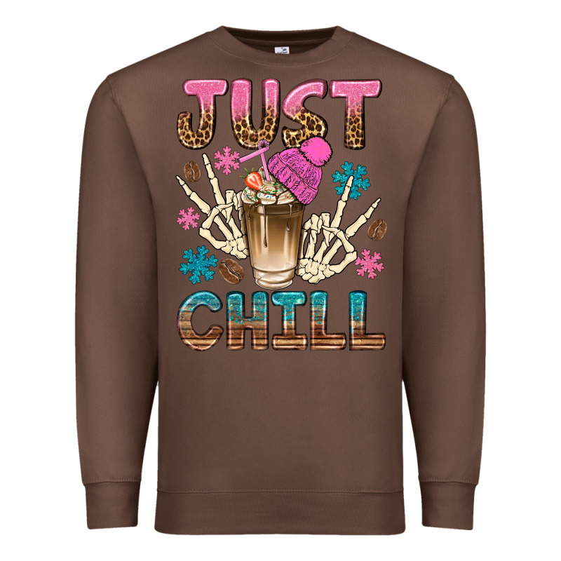Just Chill With Coffee Bean Bbs Premium Sweatshirt by BundleAndBundleShop | Teevron