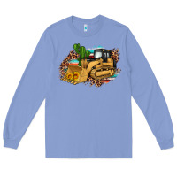 Colony Blue bulldozer leopard cactus sunflower Long Sleeve Tee - Artiststas