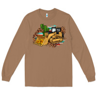 Toasted Coconut bulldozer leopard cactus sunflower Long Sleeve Tee - Artiststas