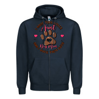 Navy i have two titles aunt and dog mom Zipper Hoodie - MaliasSmallBusiness