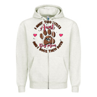 I Have Two Titles Aunt And Dog Mom Zipper Hoodie | Teevron