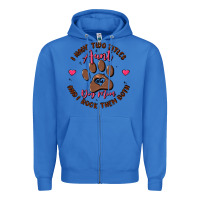 True Royal i have two titles aunt and dog mom Zipper Hoodie - MaliasSmallBusiness