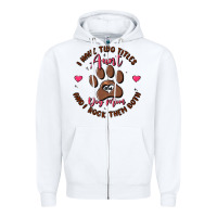 White i have two titles aunt and dog mom Zipper Hoodie - MaliasSmallBusiness