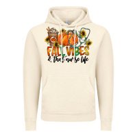Vintage Artic fall vibes and that nurse life Vintage Hoodie - CowhideDigitalArt