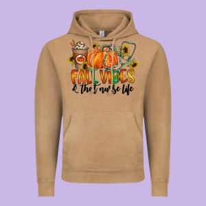 Fall Vibes And That Nurse Life Vintage Hoodie Designed By Cowhidedigitalart